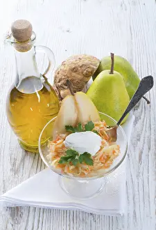 Celery Salad Prints: Celery salad with pear