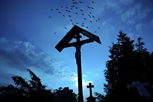 Cemetery Landscape Prints: Cemetery