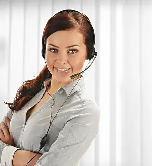 Call Center Operator Prints: Call center operator. Customer support. Help desk