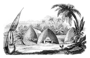 Related Prints: Central Polynesia Print, 1846 Engraving