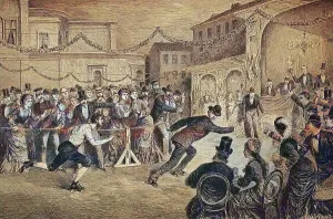 Central Europe Illustration Prints: In the Central Skating Ring in Berlin