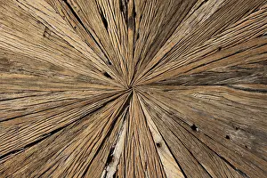 Weathered Wood Grain Prints: Centre of an old table top