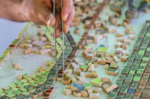 Images Dated 19th December 2024: Ceramic Design Print - Men's Terracotta Mosaic