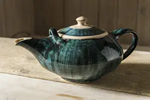 Ceramic Workshop Germany Prints: Ceramic workshop, glazed pot with handle