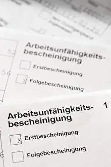 Confirmation Of Sickness Prints: Certificate of incapacity for work