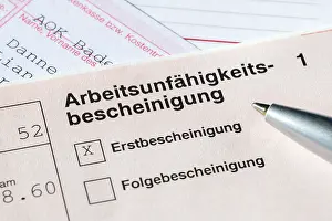 Incapacity Certificate Prints: Certificate of incapacity for work