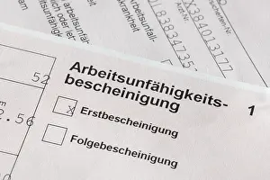 Confirmation Of Sickness Prints: Certificate of incapacity for work