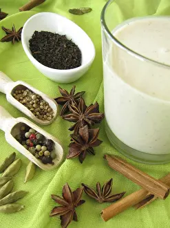 Caffeine Beverage Prints: Chai lassi