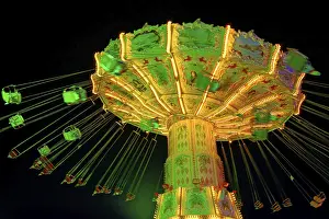 Chain Carousel Prints: Chain carousel in the evening