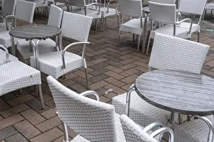 Framed Print : Empty Chairs and Table Outdoor Print Framed Print : Empty Chairs and Table Outdoor Print