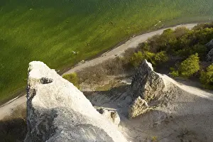 Steep European Coastline Prints: Chalk cliffs
