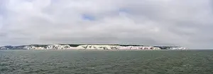 Prints of The chalk cliffs of Dover, Kent, England, United Kingdom Chalk Prints: The Chalk Cliffs of Dover Print, Kent, England