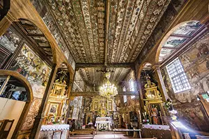 Christian Architecture Europe Prints: Chapel and ceiling with polychrome from 1655