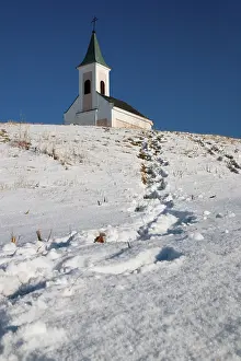 Lower Austria Hike Prints: Chapel in the winter