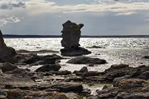 Limestone Rock Formations In Europe Prints: Characteristic limestone column