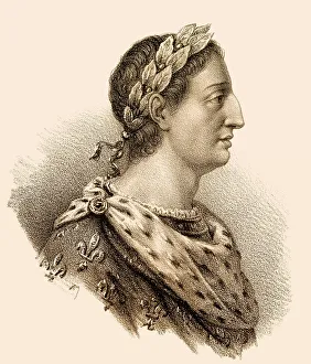 Medieval European Kings Prints: Charles III, called the Simple or the Straightforward