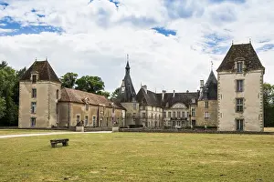 Western Europe Tourist Attraction Prints: Chateau de Commarin, Commarin