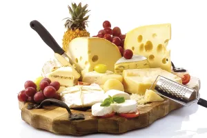 Studio Background Still Life Prints: Cheese platter