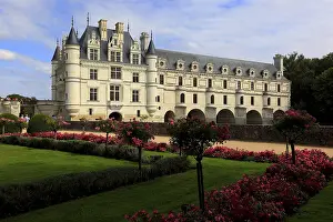 Historic Castle In Europe Prints: Chenonceau Castle