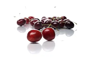 Freshly Sliced Cherries Prints: Cherries