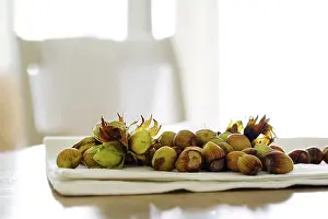Chestnuts on a plate
