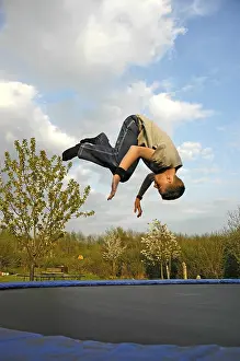 Trampoline Games Prints: Child on trampoline