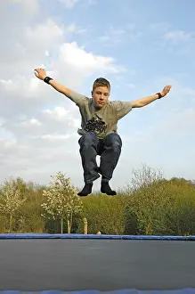 Trampoline Games Prints: Child on trampoline