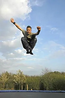 Trampoline Games Prints: Child on trampoline