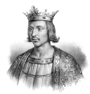 Medieval French Monarchs Prints: Childebert III, called the Just