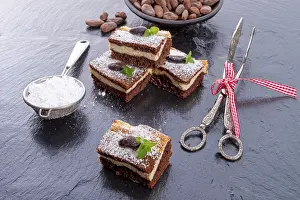 Food Photography Ideas Prints: Chocolate cheese cake