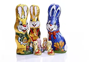 Cute Easter Treats Prints: Chocolate Easterbunnies