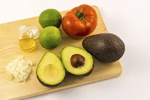 Guacamole Recipe Prints: Chop the onion into very small chunks