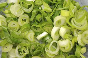 Fresh Green Vegetables Prints: Chopped spring onions