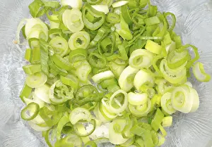 Fresh Green Vegetables Prints: Chopped spring onions