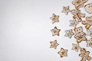 Christmas Background Image Prints: Christmas, background, with biscuits