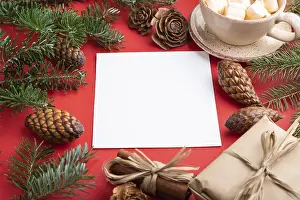 Christmas Frame Composition Prints: Christmas or New Year frame composition