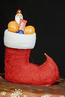 Christmas Season Decorations Prints: Christmas stocking