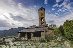 Prints of Church of Sant Miquel Engolasters in Andorra Andorra Prints: Church of Sant Miquel Engolasters Print, Andorra