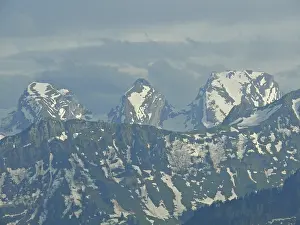 Central European Alpine Landscapes Prints: Churfirsten, Churfirst, mountain