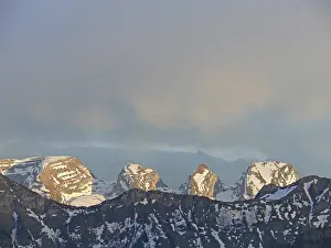 Alps Switzerland Prints: Churfirsten, Churfirst, mountain