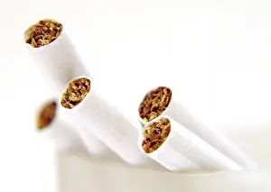 Smoking A Cigarette Prints: Cigarets