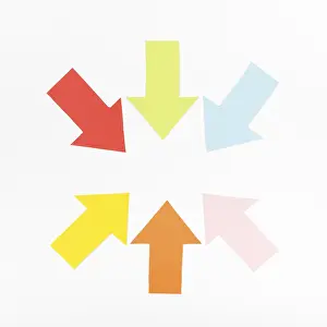 Geometric Shapes Prints: Circle formed arrows