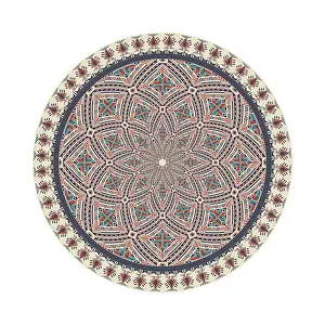 Traditional Arabic Design Prints: Circular pattern in traditional Palestinian style