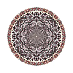 Traditional Palestinian Pattern Prints: Circular pattern in traditional Palestinian style