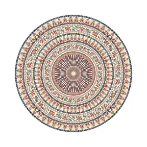 Islamic Ornamentation Prints: Circular pattern in traditional Palestinian style