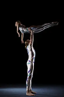 Working Clothes Model Prints: Circus artists perform different tricks