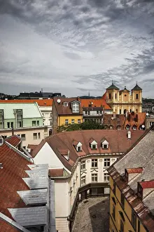 Prints of City of Bratislava in Slovakia, Old Town, historic city center Slovakia Prints: Bratislava Old Town Print, Historic City Center