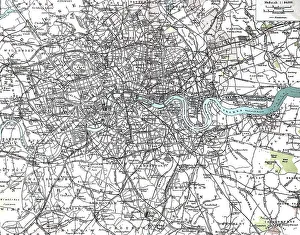 London City Map Prints: City map of the inner centre of London
