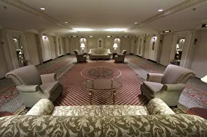 Luxury Elevator Interior Prints: Classic elevator lobby interior of a hotel