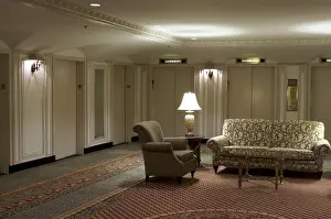 Contemporary Hotel Design Prints: Classic elevator lobby interior of a hotel